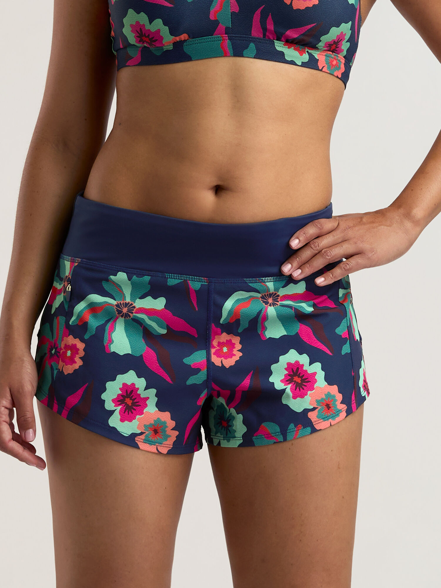 Wahine Swim Shorts - Molokai Blueberry Print, , original