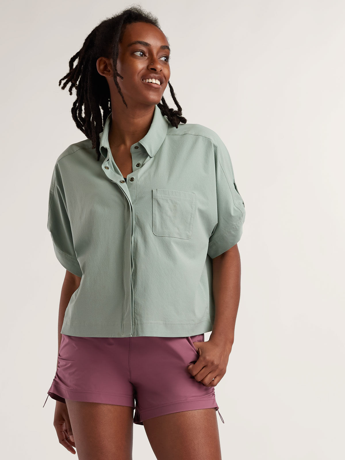 Women's UPF 50 Hiking Shirt: Tuolumne Tech Short Sleeve | Title Nine