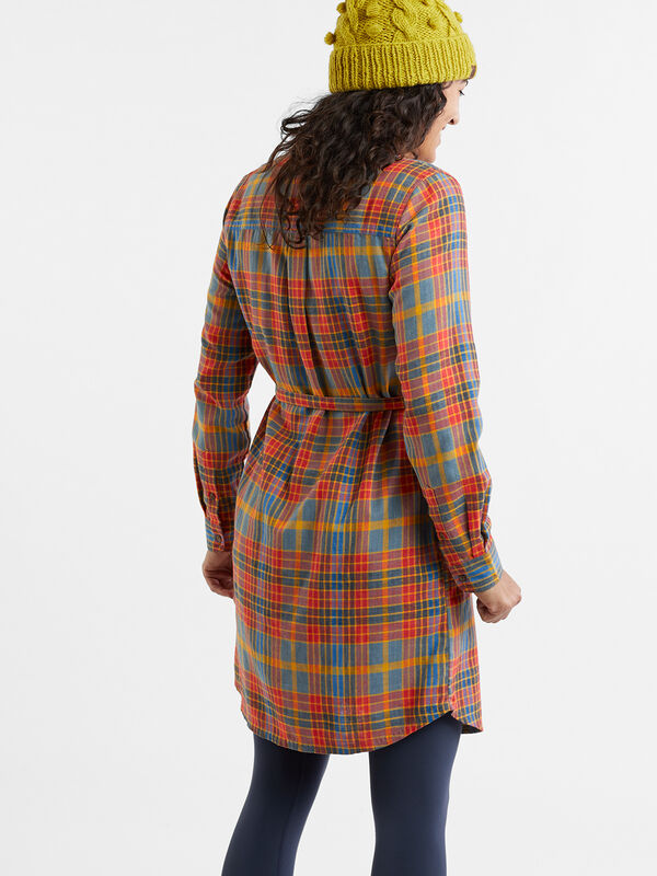 Plaiditude Flannel Shirt Dress, , original