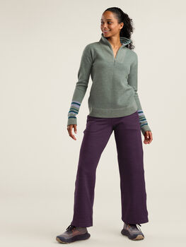 Women's 1/4 Zip Merino Blend Sweater: Kickstart