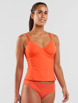 Bodacious 2.0 Underwire Tankini Top - Solid Ribbed