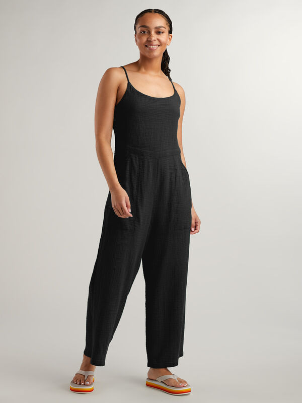 Beach Cover Up: Knox Gauze Jumpsuit