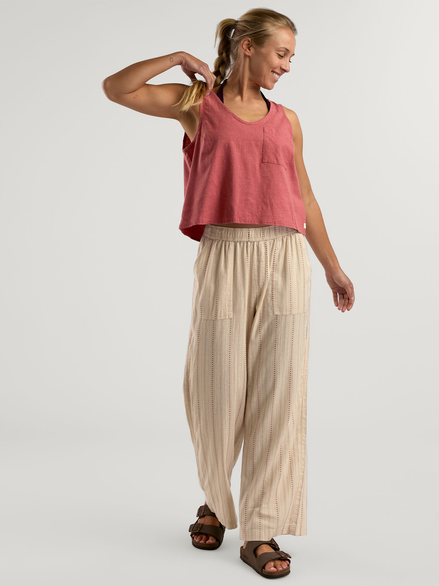 Baja Button Back Tank Top, , original