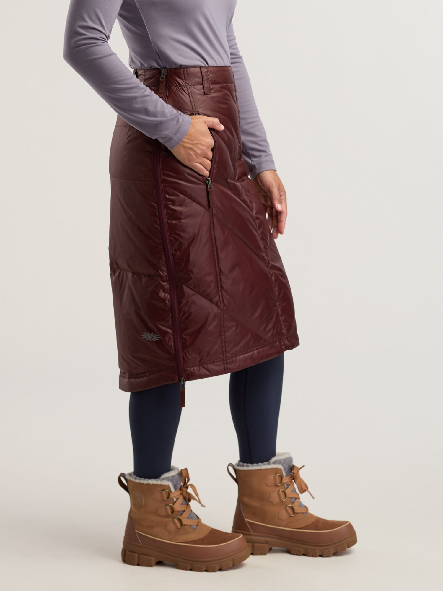 Bun Warmer Quilted Long Skirt, , original