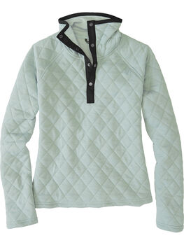 Power Up Quilted Snap Pullover