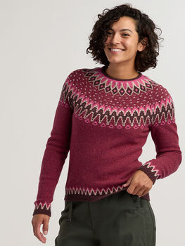 Women's Wool Ski Sweater: Por Vida