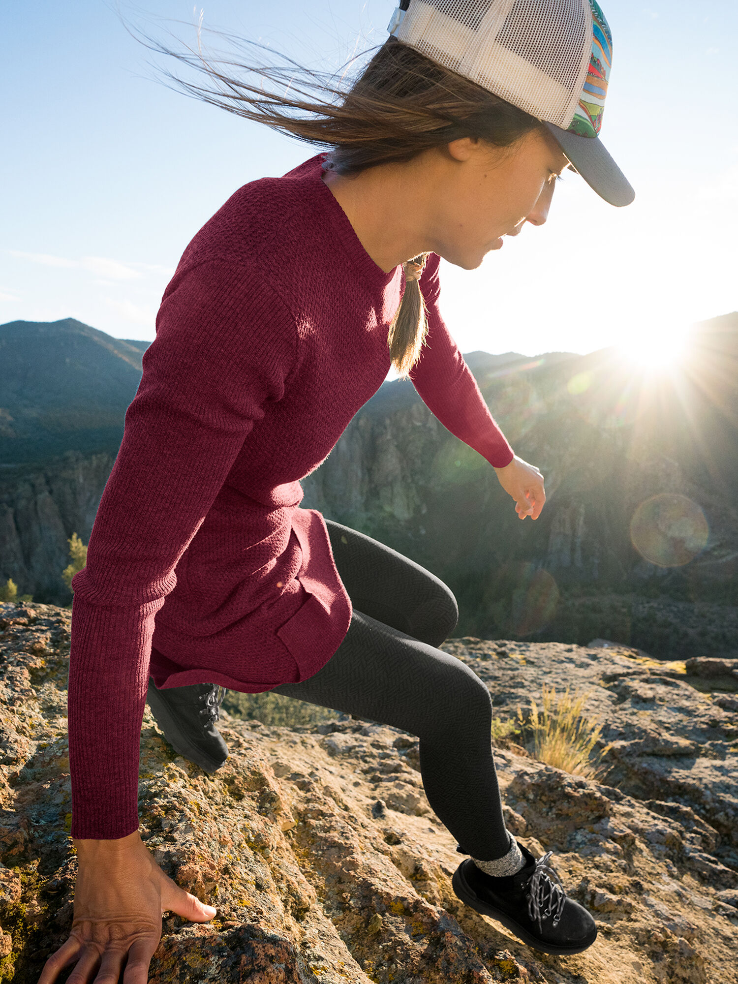 Sweater Dress: Woolicious Waffle Crewneck Dress Title Nine