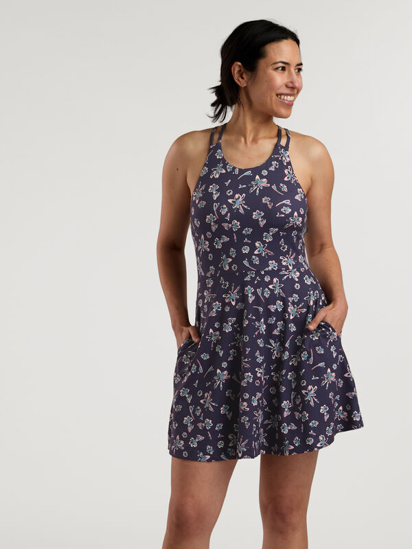 Built-in Bra Dress with Pockets: Surefire
