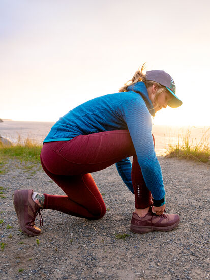 Women's Fleece Lined Leggings: Crash P Striated