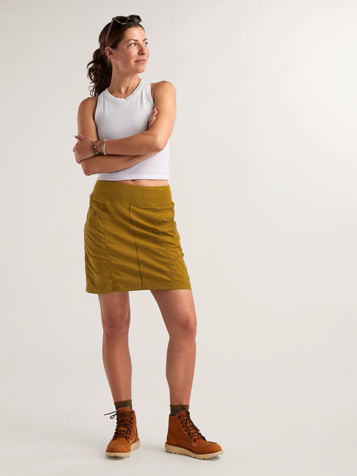EVERGREEN PLEATED TENNIS SKORT - L main image 0