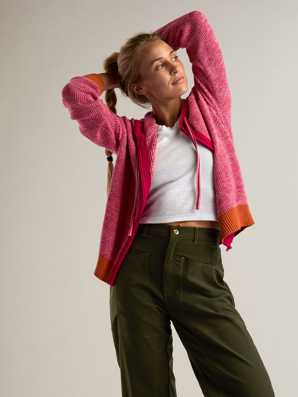 Big Sur Full Zip Sweater &ndash; Women&rsquo;s Hooded Knit Jacket