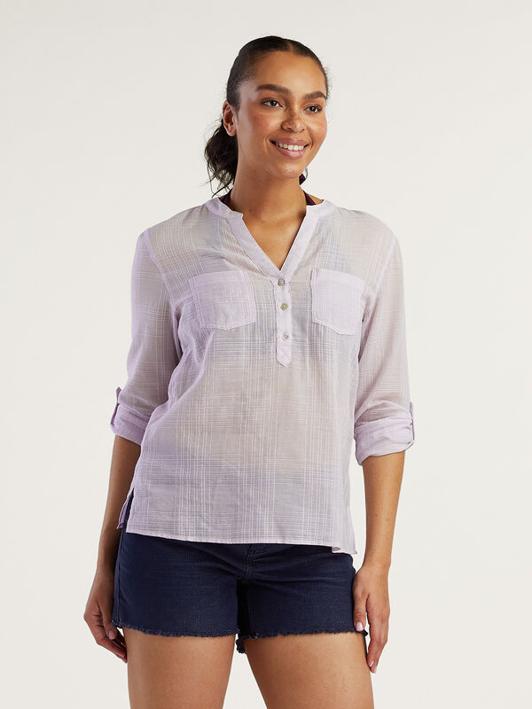 Carve Designs Moorea Long Sleeve Top: Textured