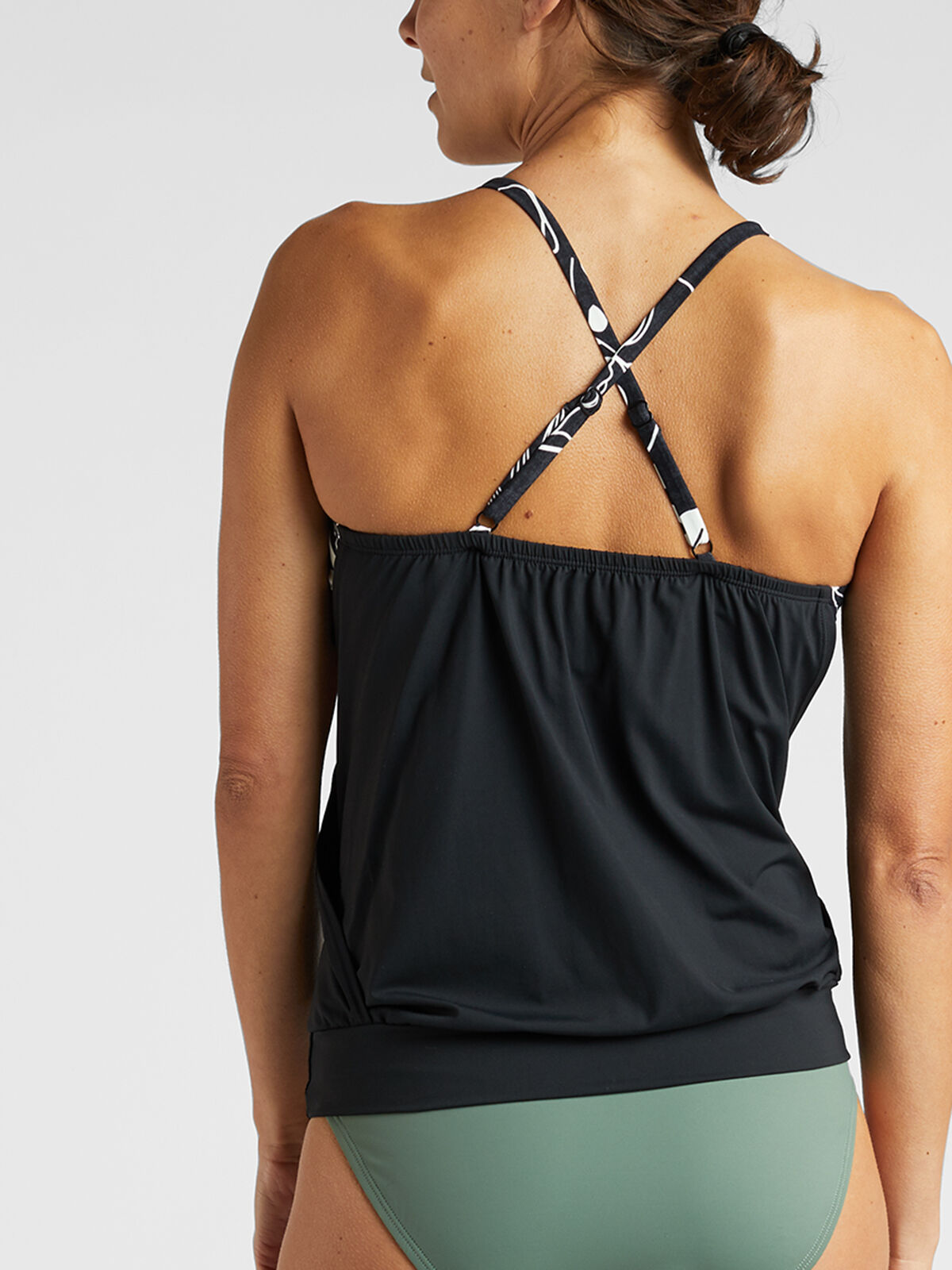 Layered sales blouson tankini