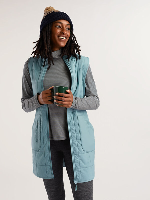 Women&rsquo;s Lightweight Quilted Vest Dress Pinyon