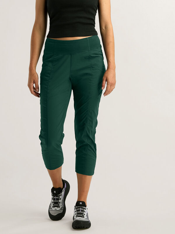 Prana Hiking Capris: Evergreen