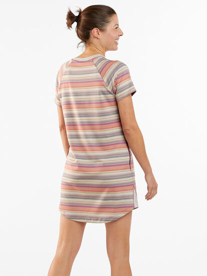 Hideaway Sweatshirt Dress - Horizon Stripe, , original