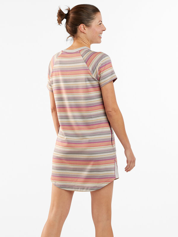 Hideaway Sweatshirt Dress - Horizon Stripe, , original