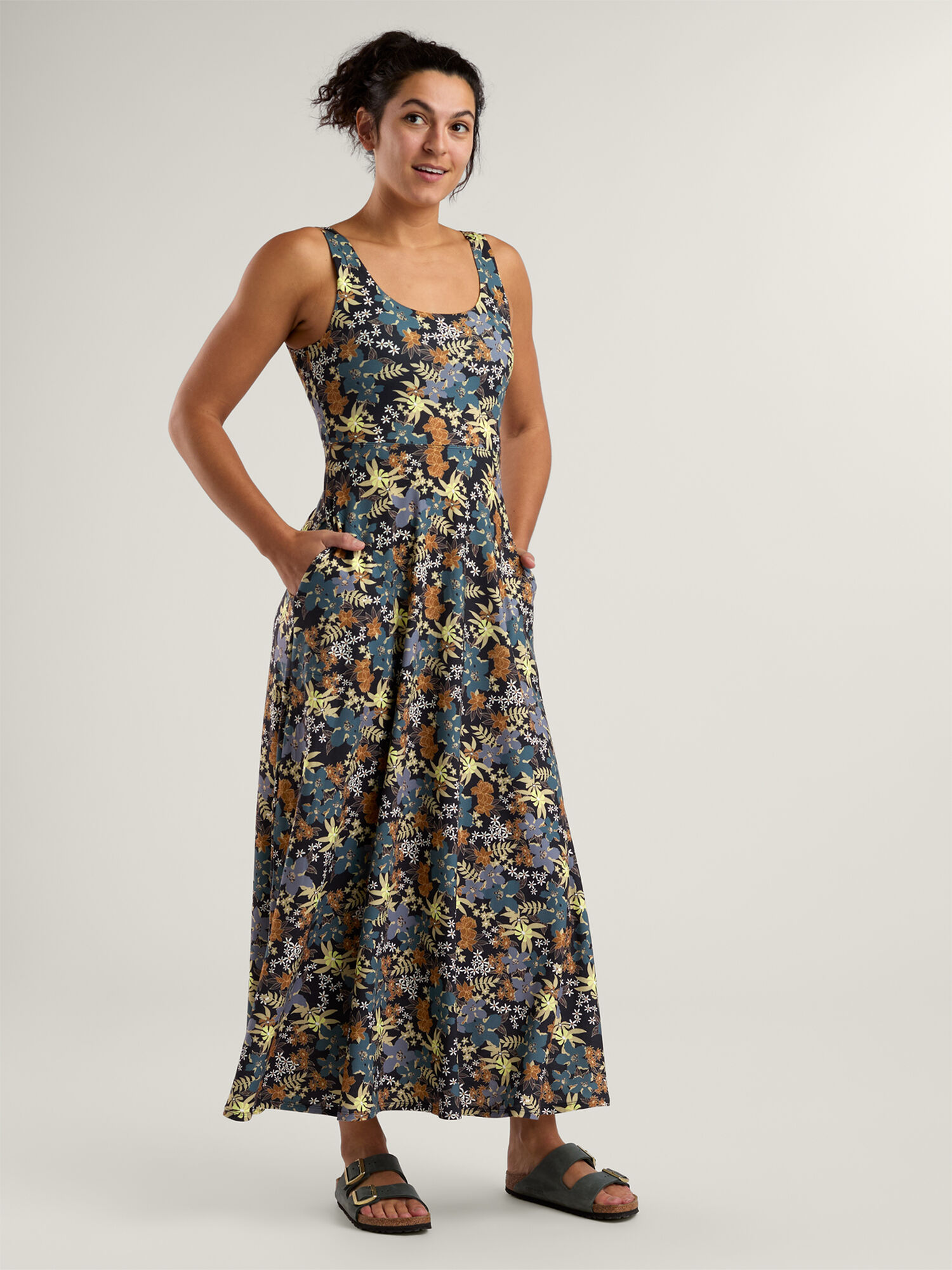 Liberty Scoop Neck Midi Dress, , original