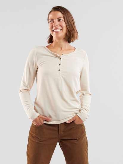 Terra Long Sleeve Henley, , model