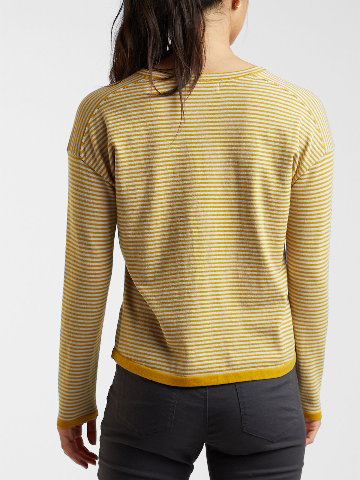 Womens Striped Crew Neck Sweater Synergy | Title Nine
