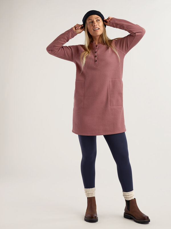 Bitterroot Waffle Henley Dress, , original