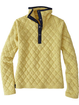 Power Up Quilted Snap Pullover