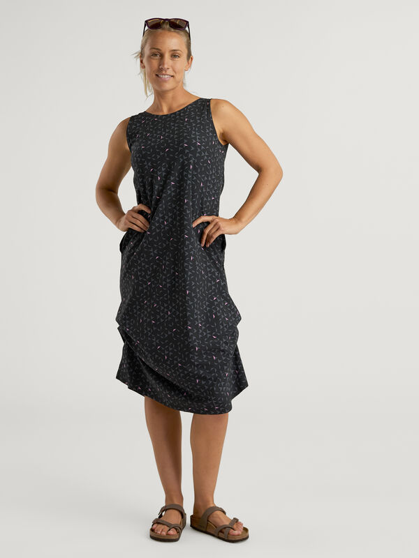 Title Nine Round Trip Midi Dress Women's L