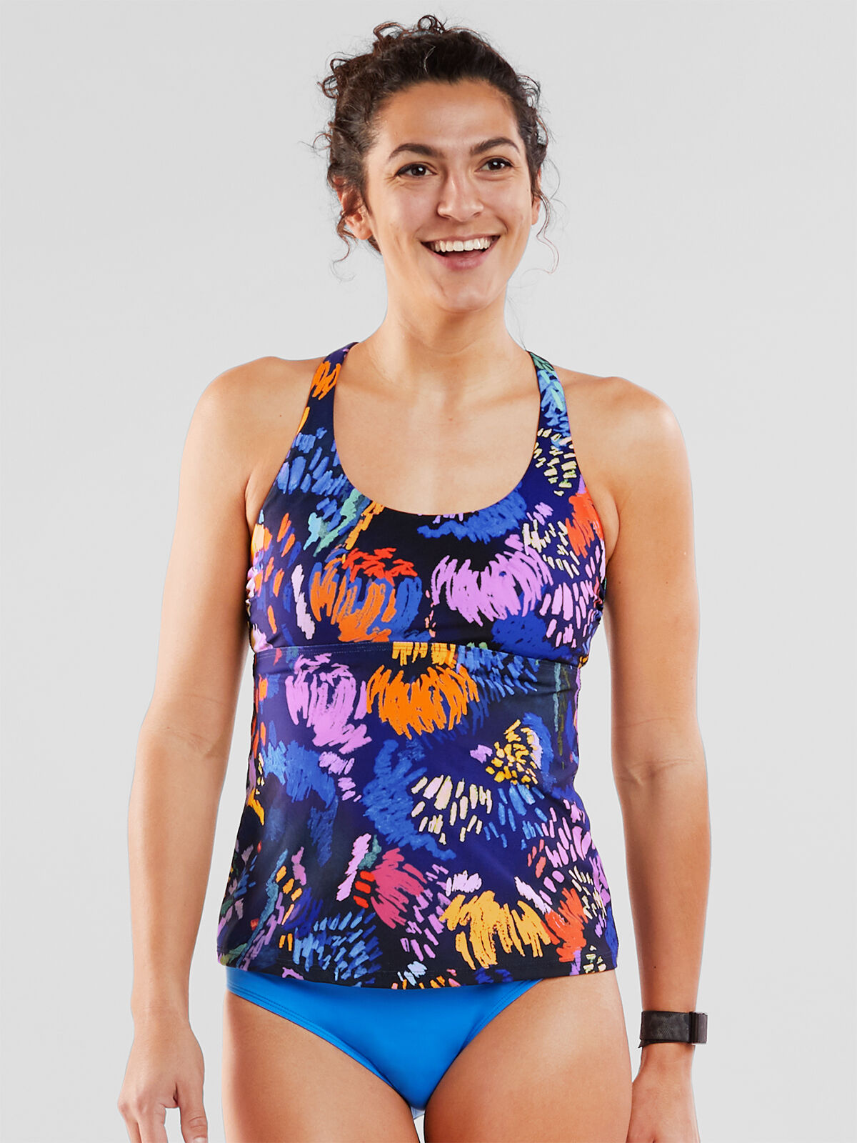 Floral tankini swimsuit clearance