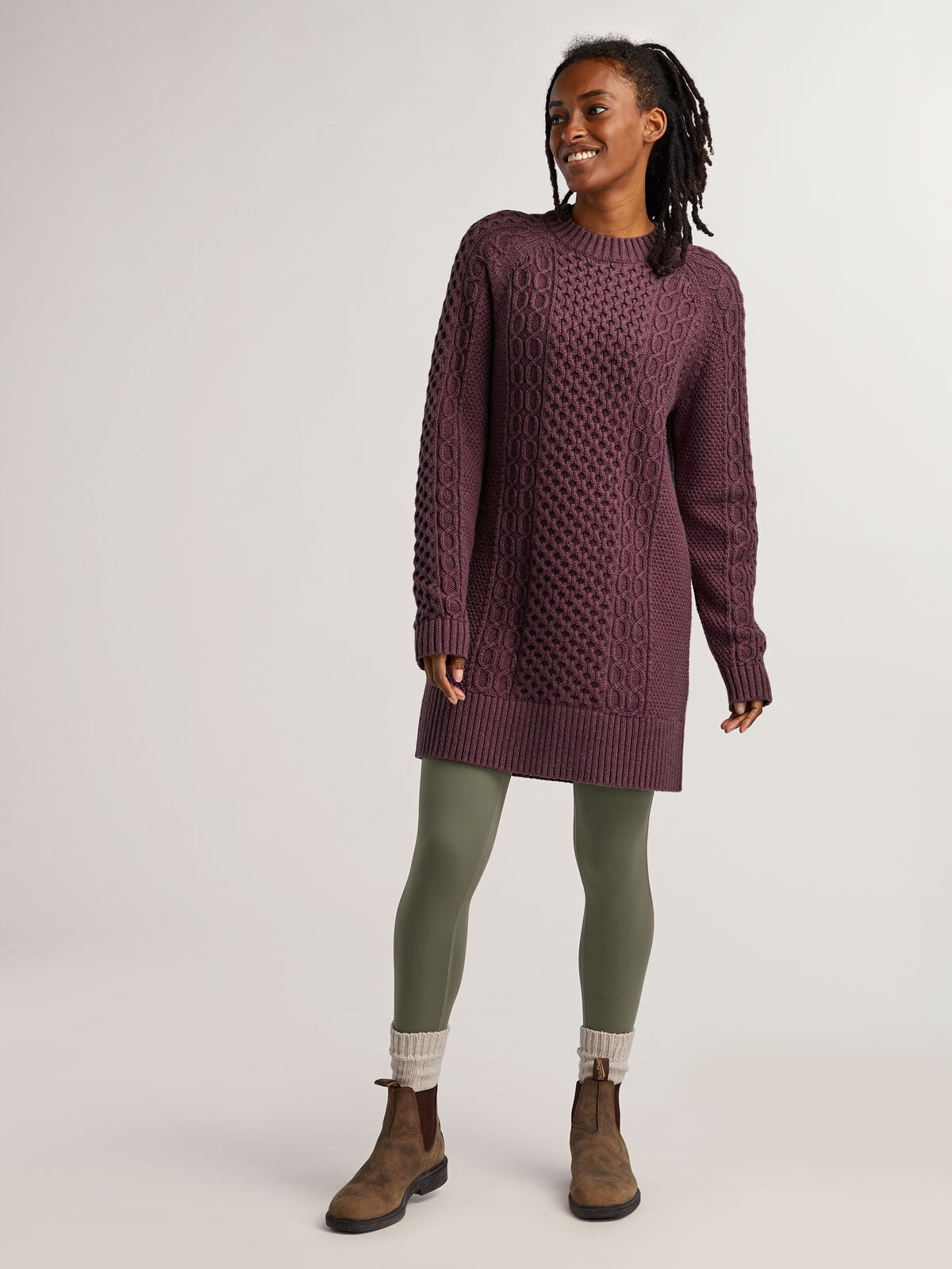 Women's Serpentine Cozy Trail-to-Town Sweater Dress | Title Nine