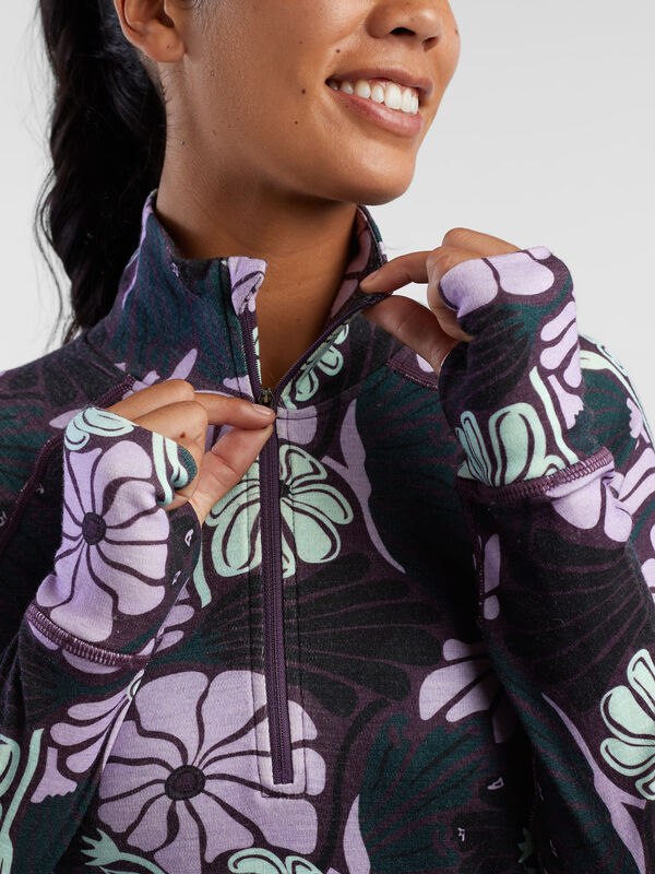 What the Bluff 1/2 Zip Long Sleeve Top, , original