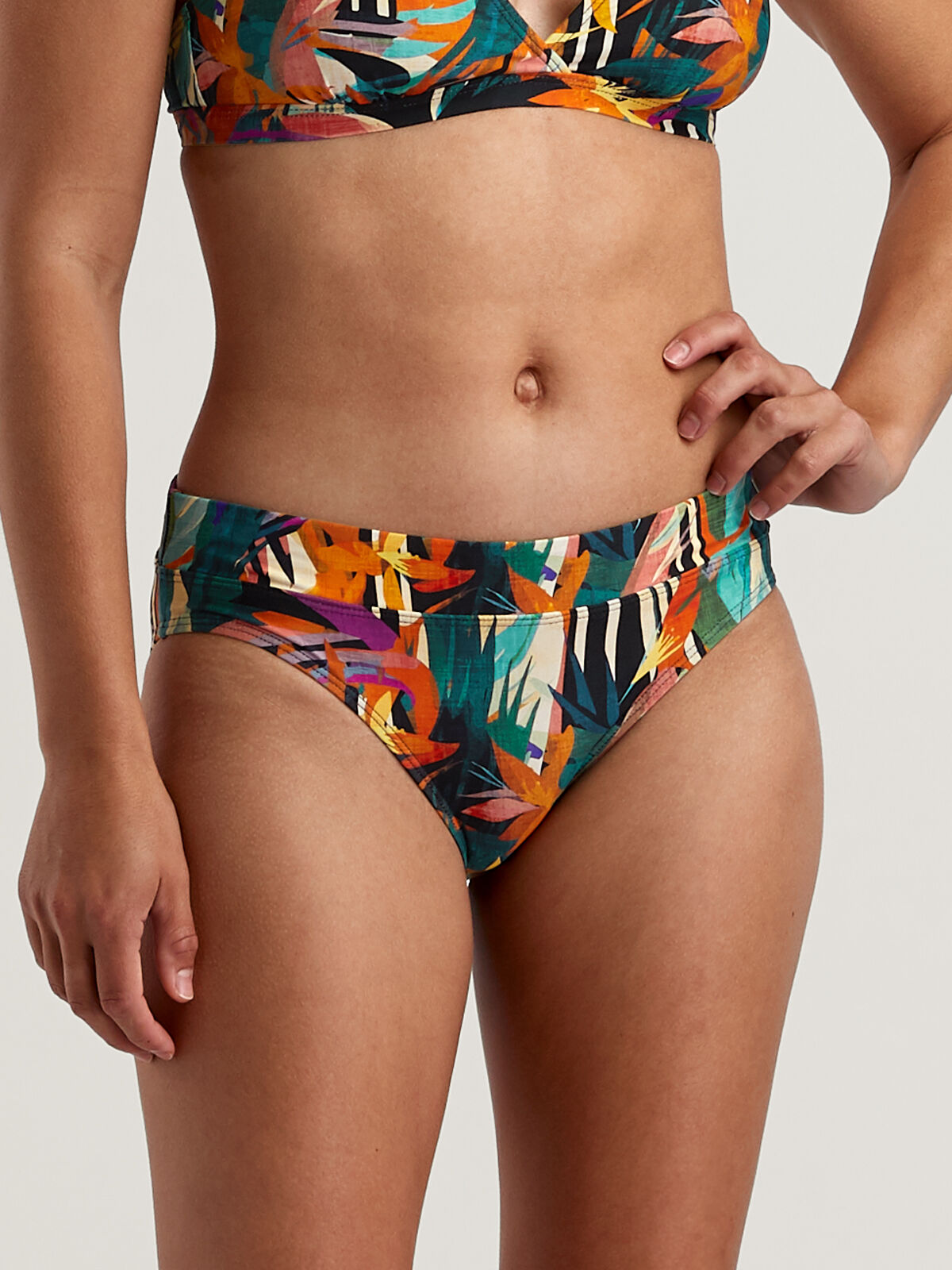 Athletic Bikini Bottom: Lehua - Birds of Paradise | Title Nine