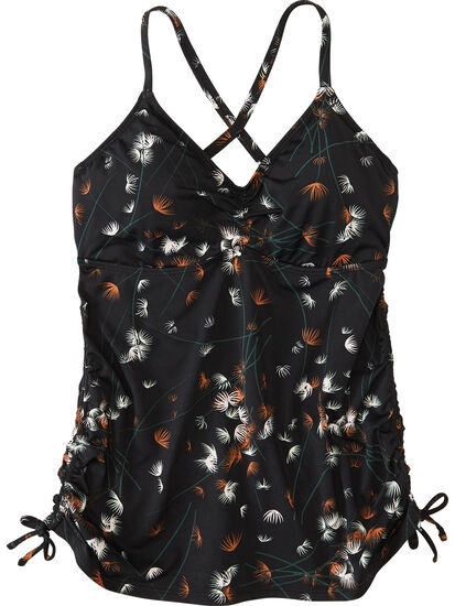 Capitola Underwire Tankini Top - Feather Floral: Image 1