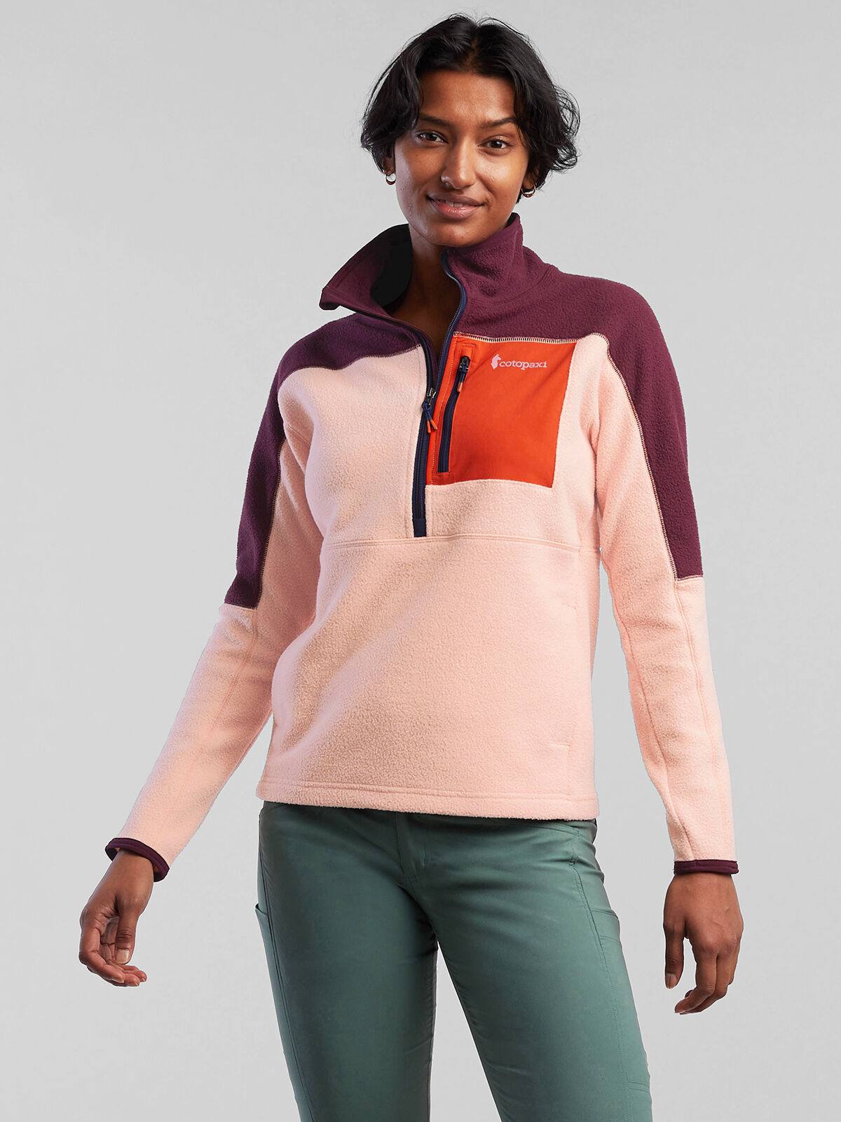 Sweater fleece pullover women's on sale