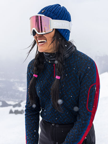 Super Power 1/4 Zip Sweater - Diamond Peak, , model