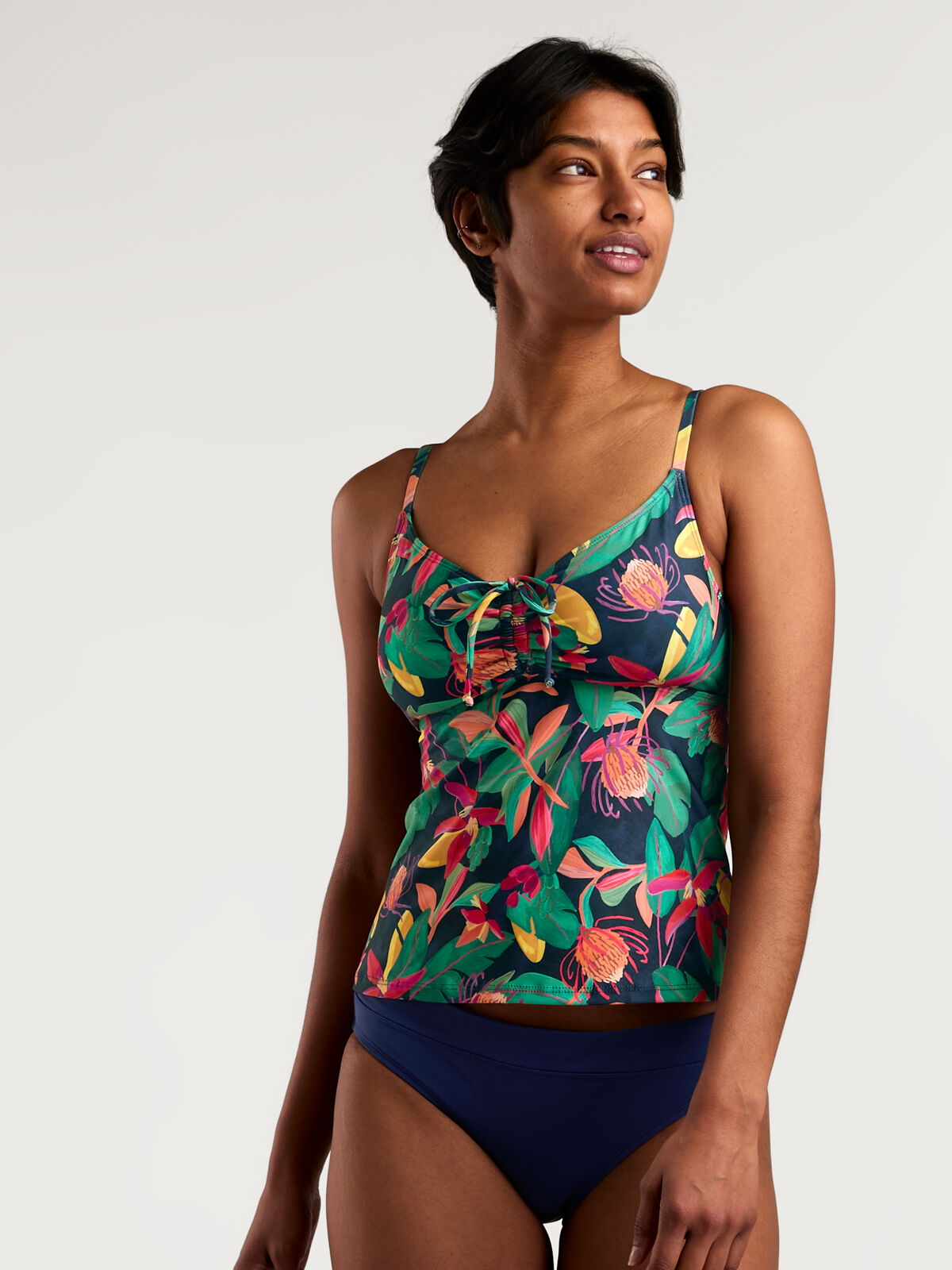 Hanalei Tankini Top Chiang Mai Light Support Tankini | Title Nine