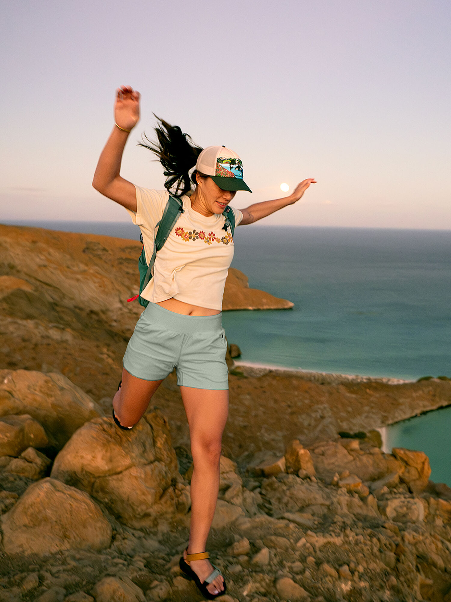 Evergreen Hiking Shorts 5", , model