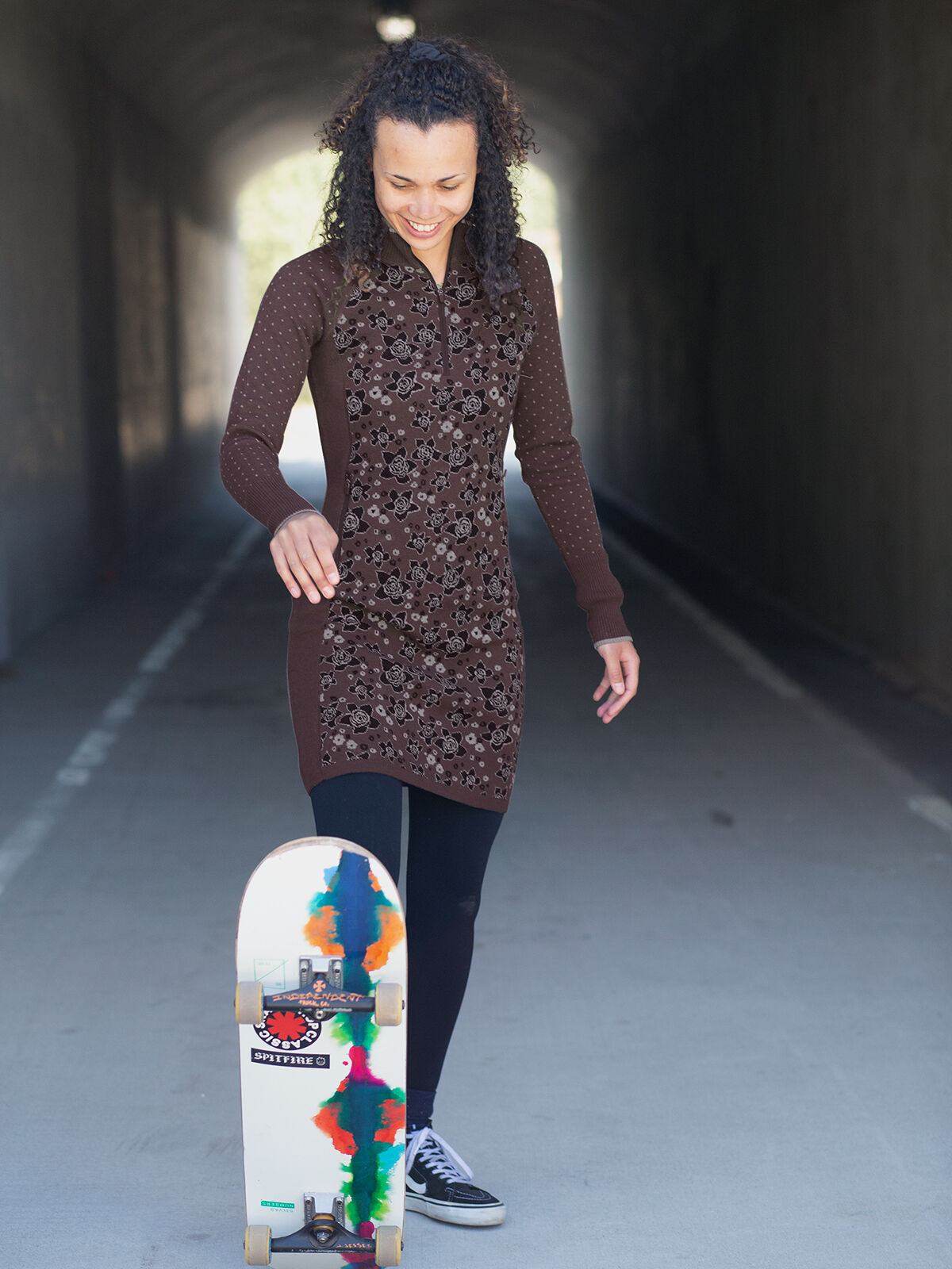 Womens Sweater Dress Super Power Title Nine