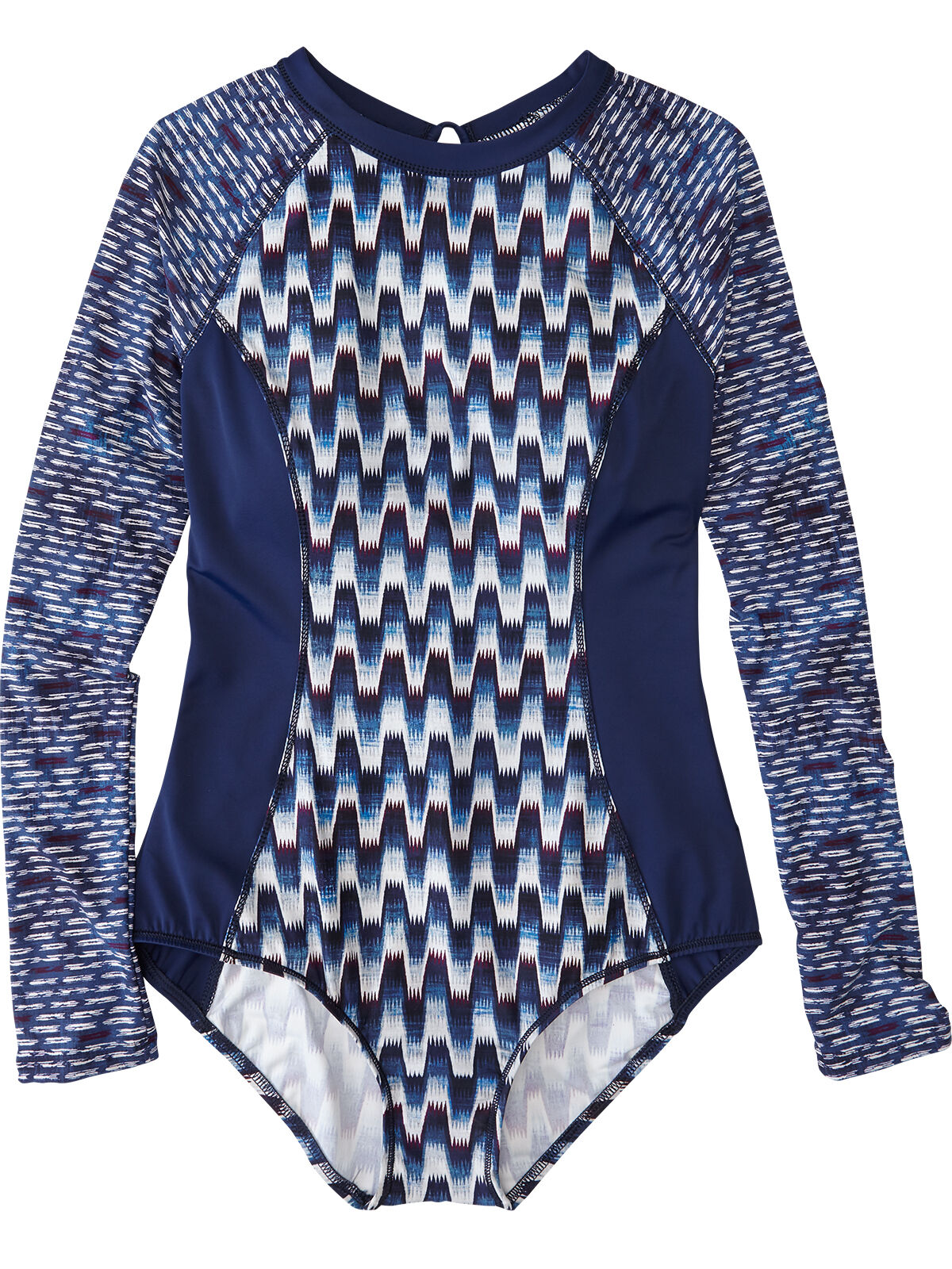 Long Sleeve One Piece Swimsuit Zenith Shibori