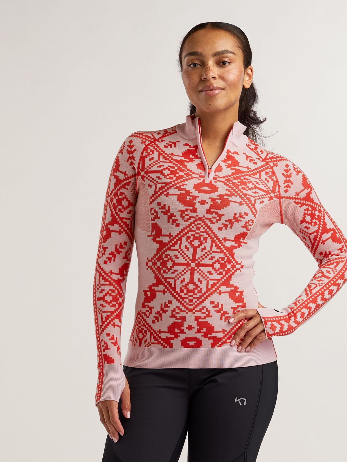 Kari Traa Women's Saga Half Zip Wool Performance Top | Title Nine