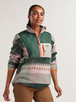 Kari Traa Rothe Women Quilted 1/2 Zip Pullover