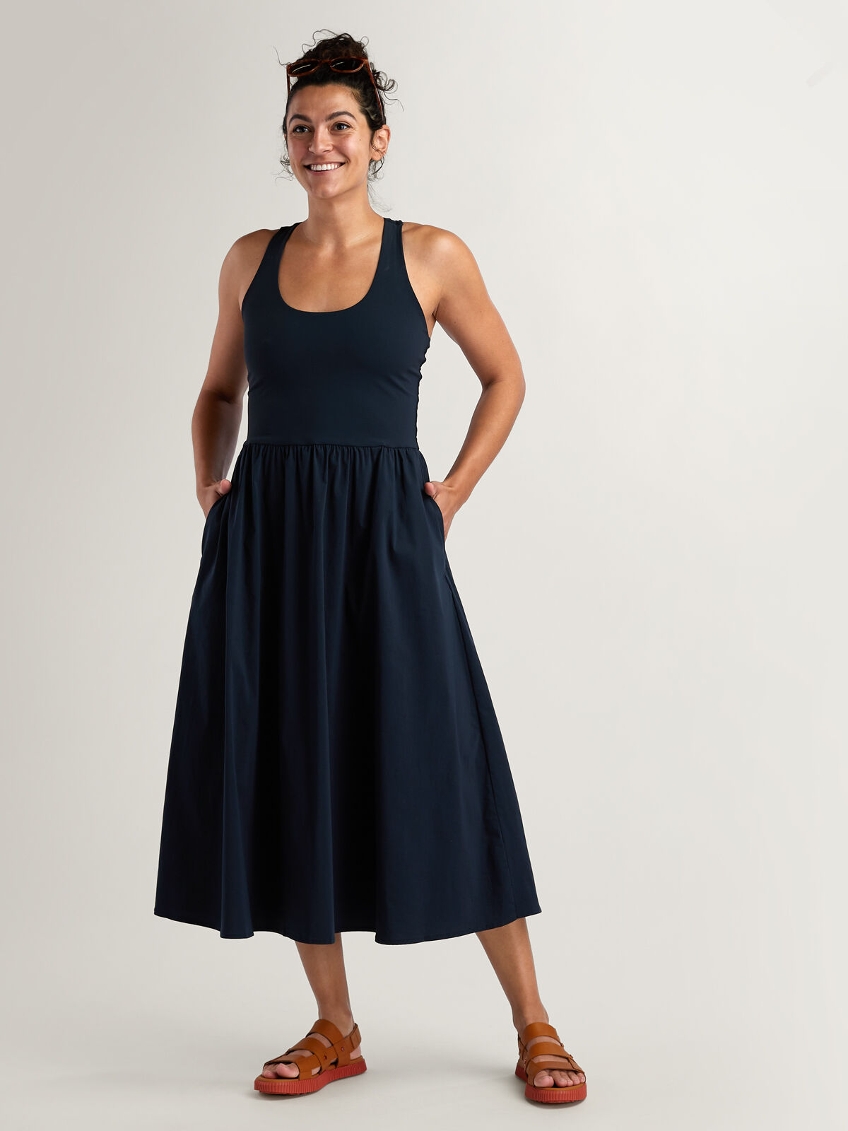 Sweaty Betty Explorer Ribbed Rackerback Dress | Title Nine