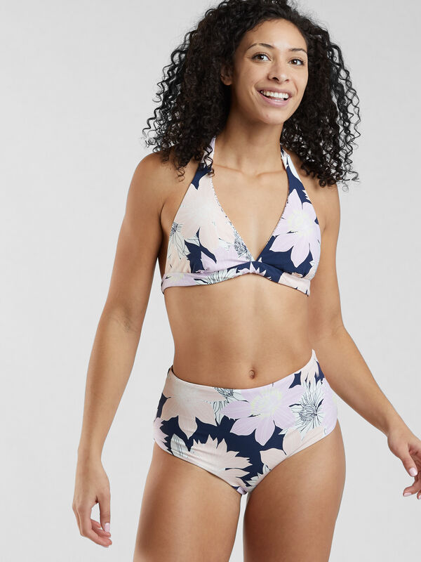 Tri Angle Reversible Halter Bikini Top - Bolinas, , model
