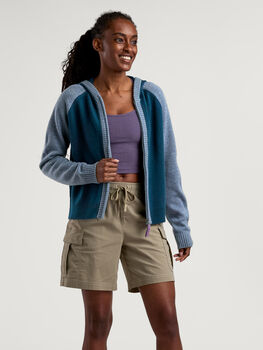 Mendocino Full Zip Merino Wool Sweater Hoodie