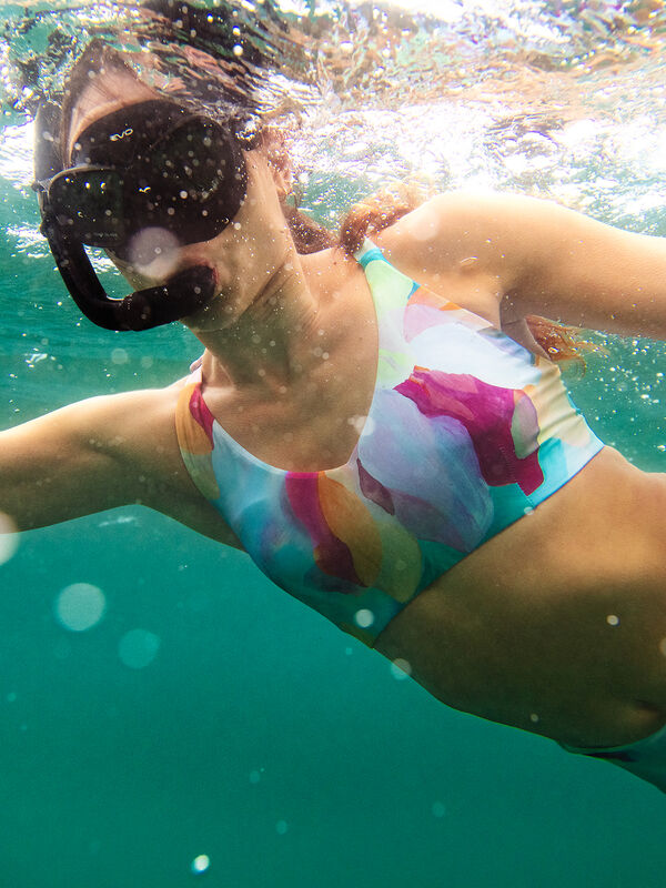 Streamline Bikini Top - Plumeria, , original