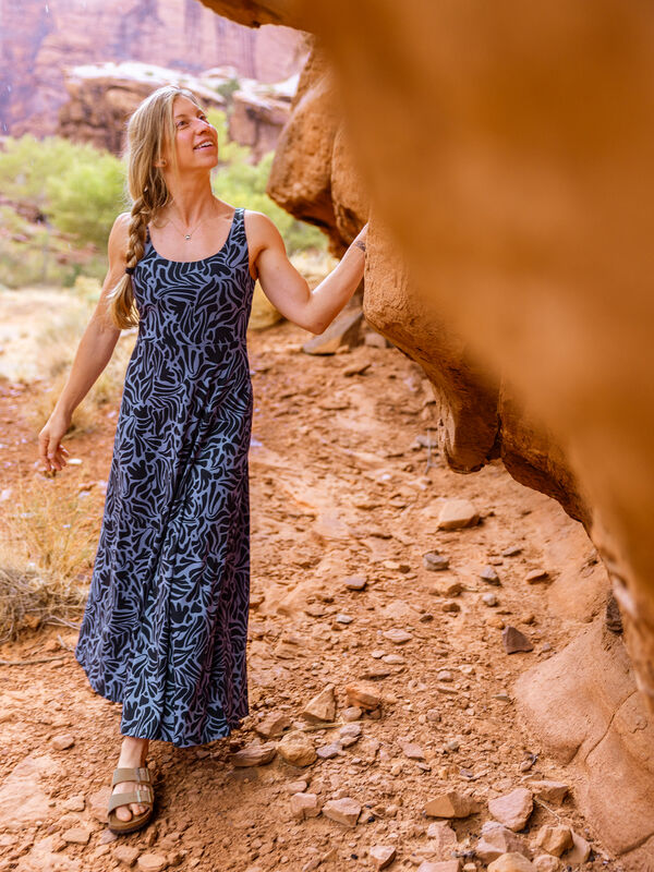 Liberty Scoop Neck Midi Dress, , original