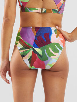 Streamline High Waisted Bikini Bottom - Bora Bora