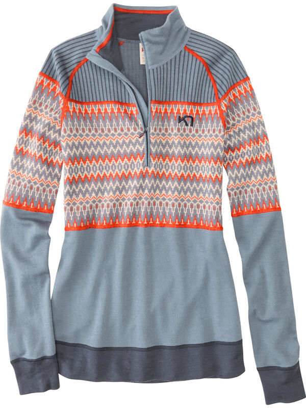 Scandi 1/2 Zip Long Sleeve Top, , original
