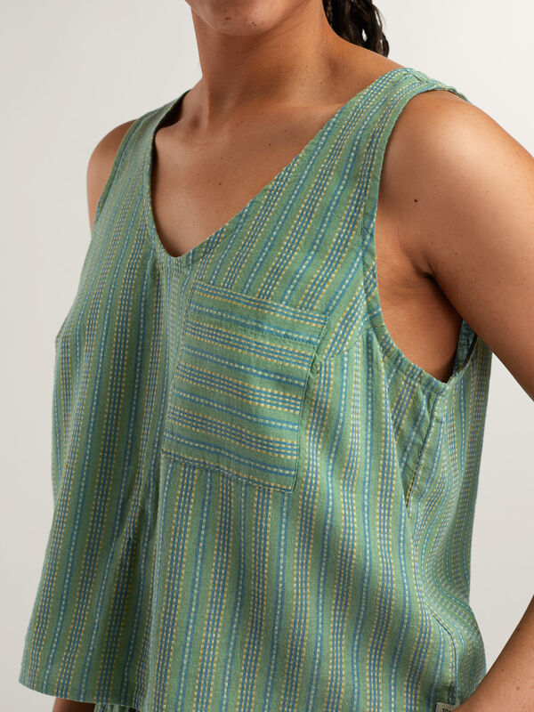 Baja Button Back Tank Top, , original