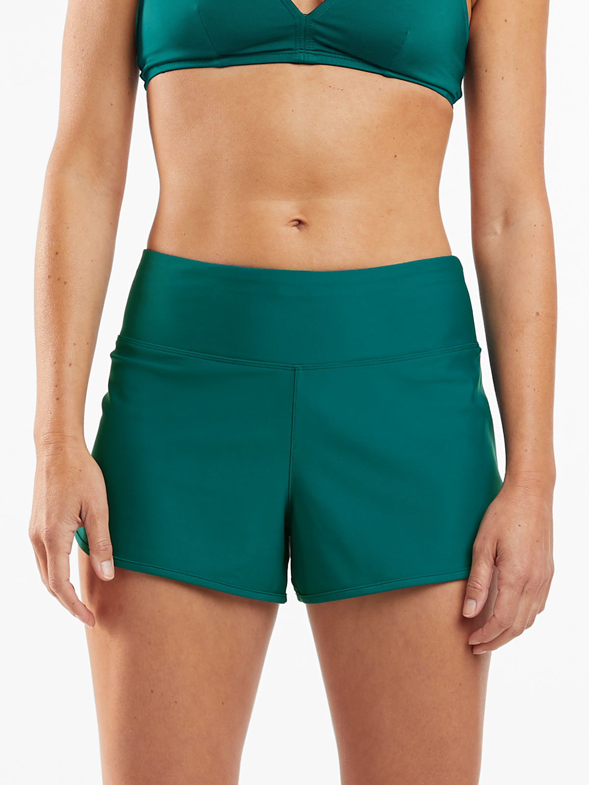 Women's Swim Shorts with Zipper Pockets