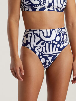 Streamline High Waisted Bikini Bottom - Camden